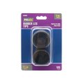 Projex Rubber Leg Tip Black Round 1-1/2 in. W , 2PK P0086